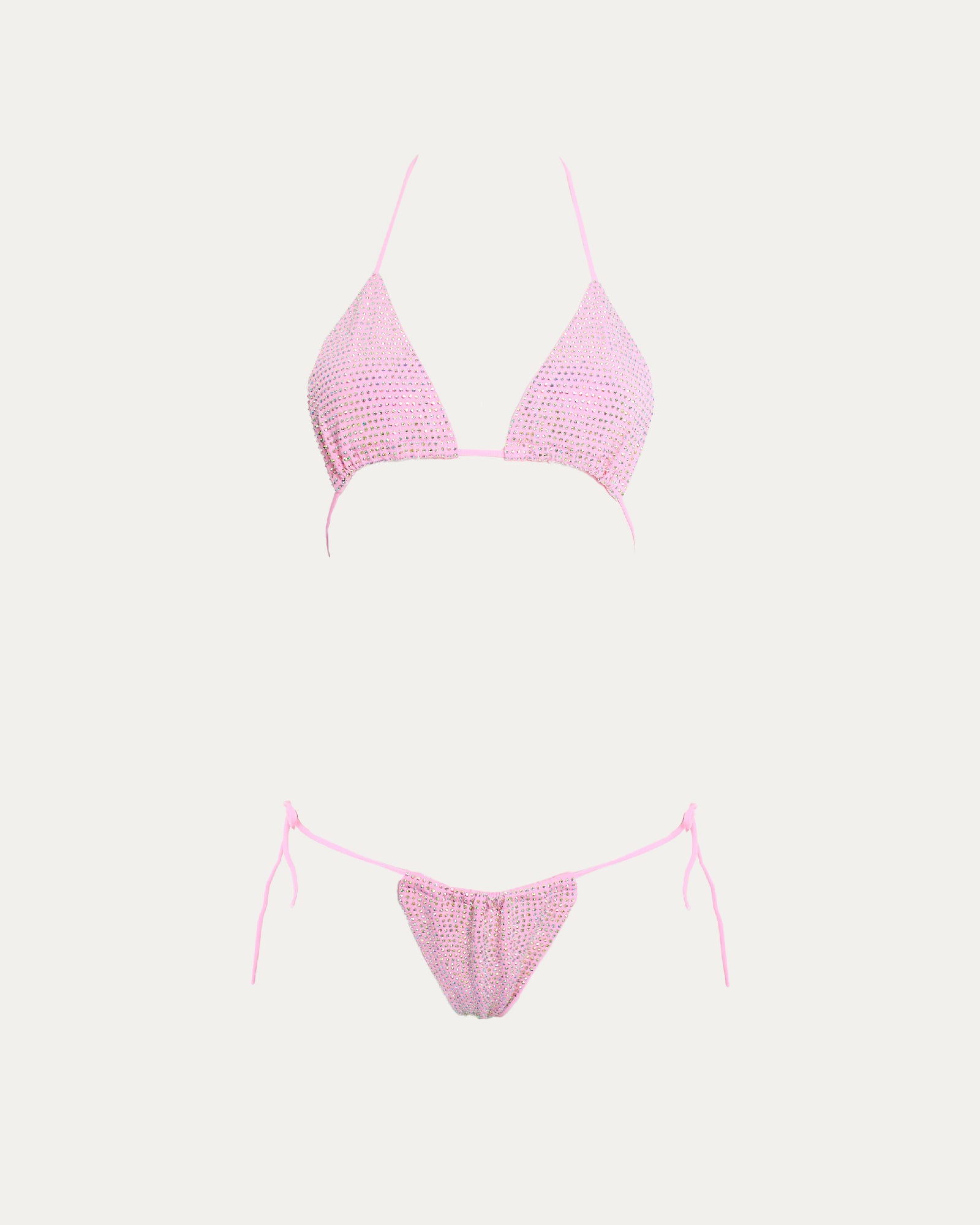 Petal Rhinestone Bikini Top