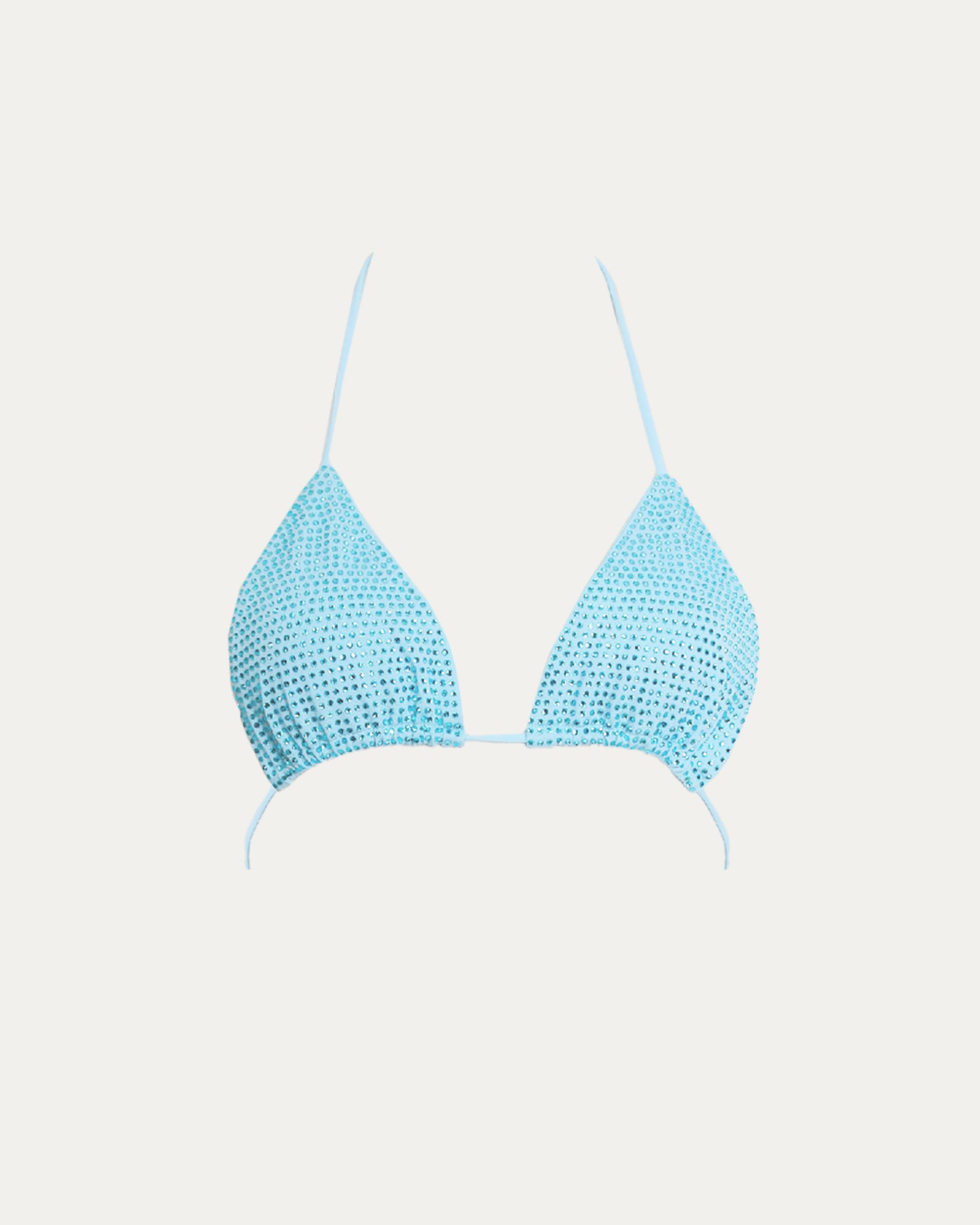 Sky Rhinestone Bikini Top