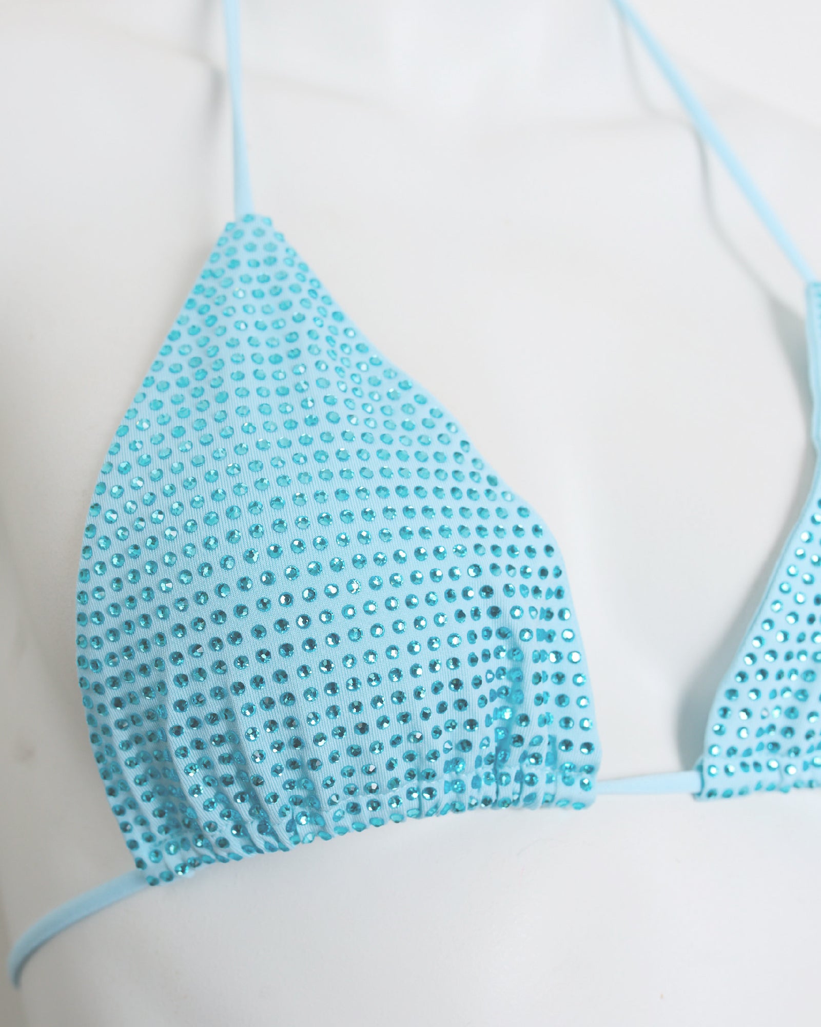 Rhinestone Isola Top | Sky