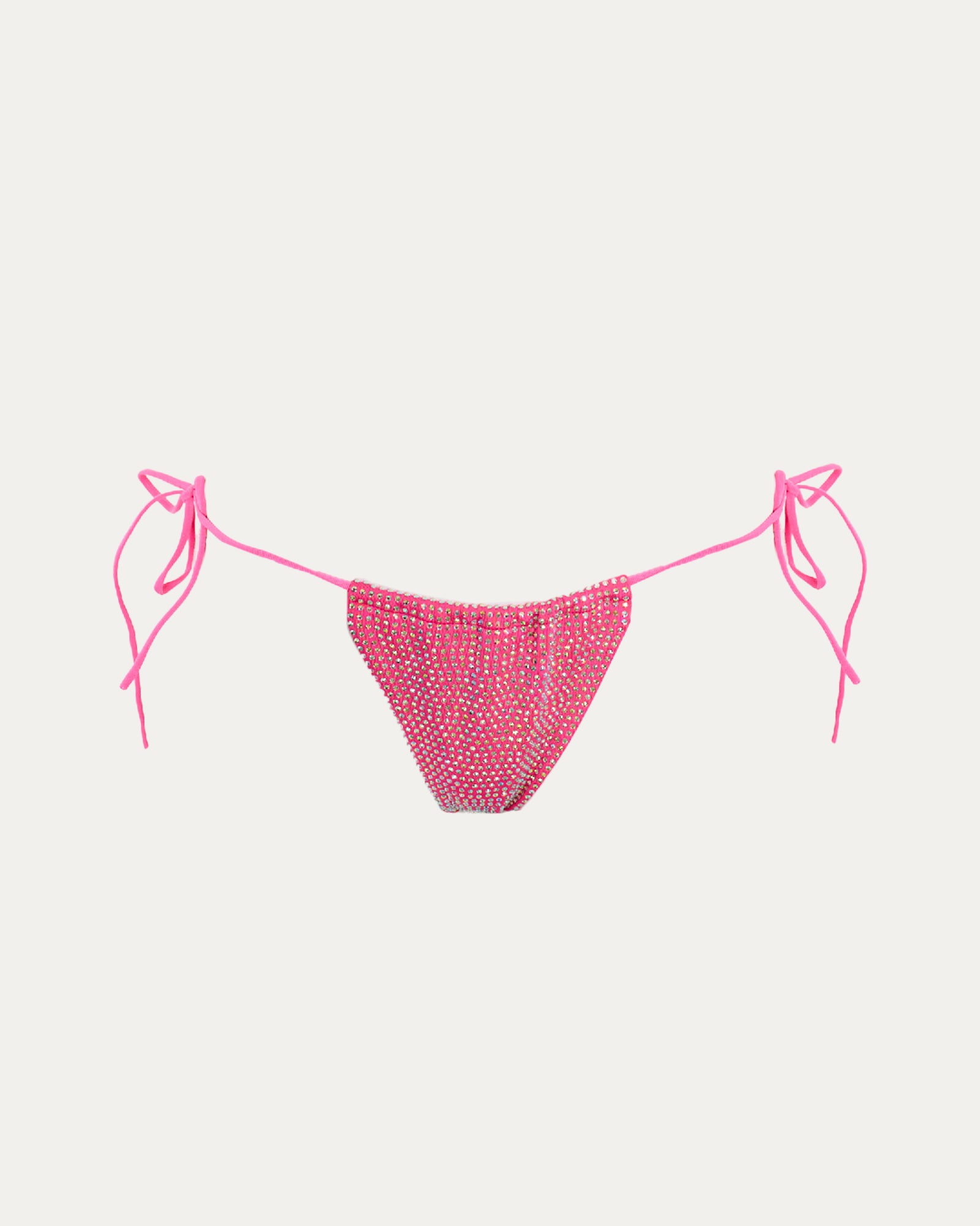 Cerise Rhinestone Bikini Bottom