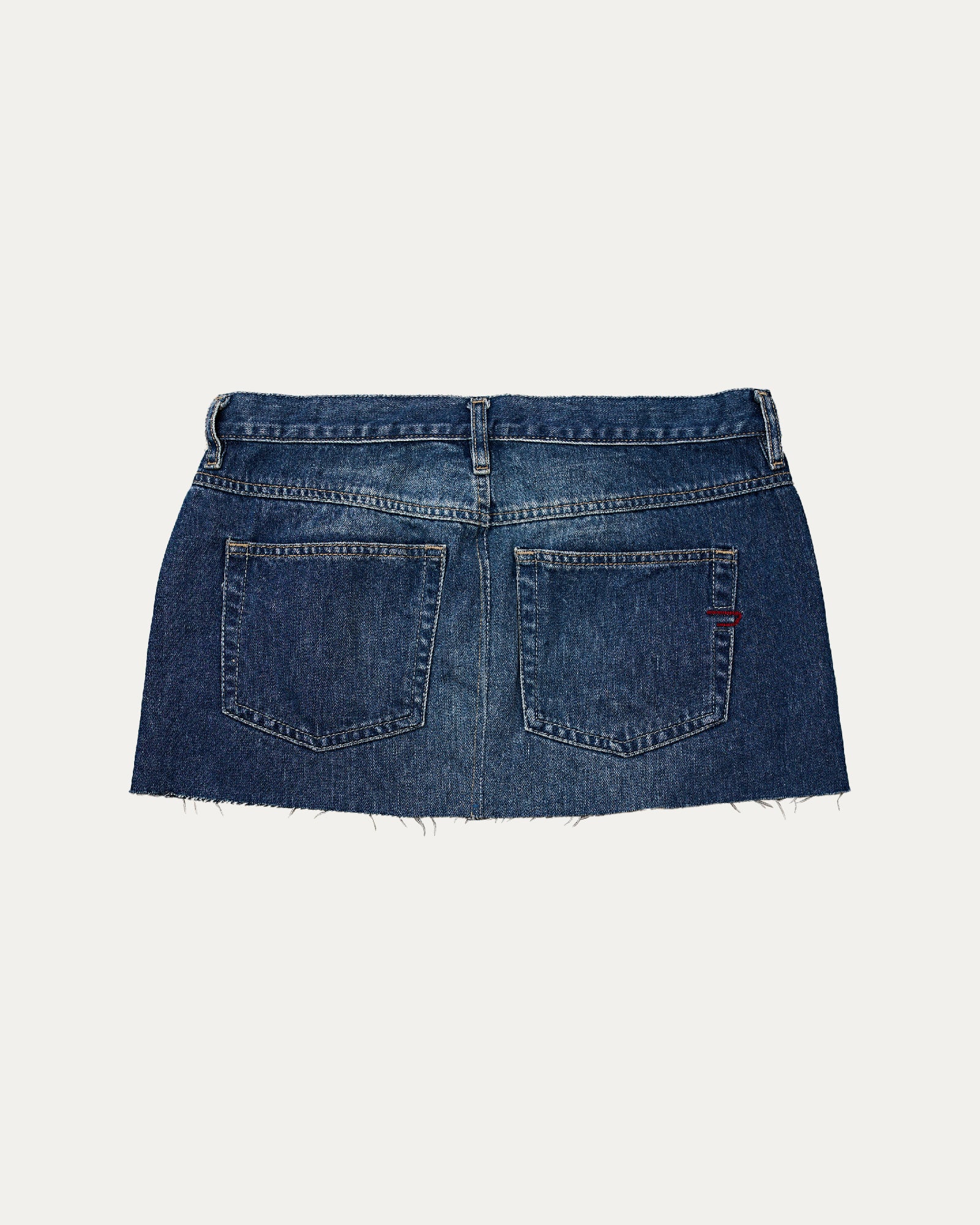 Reworked Diesel Denim Sequin Skirt - Lavender (sz 10 AU)