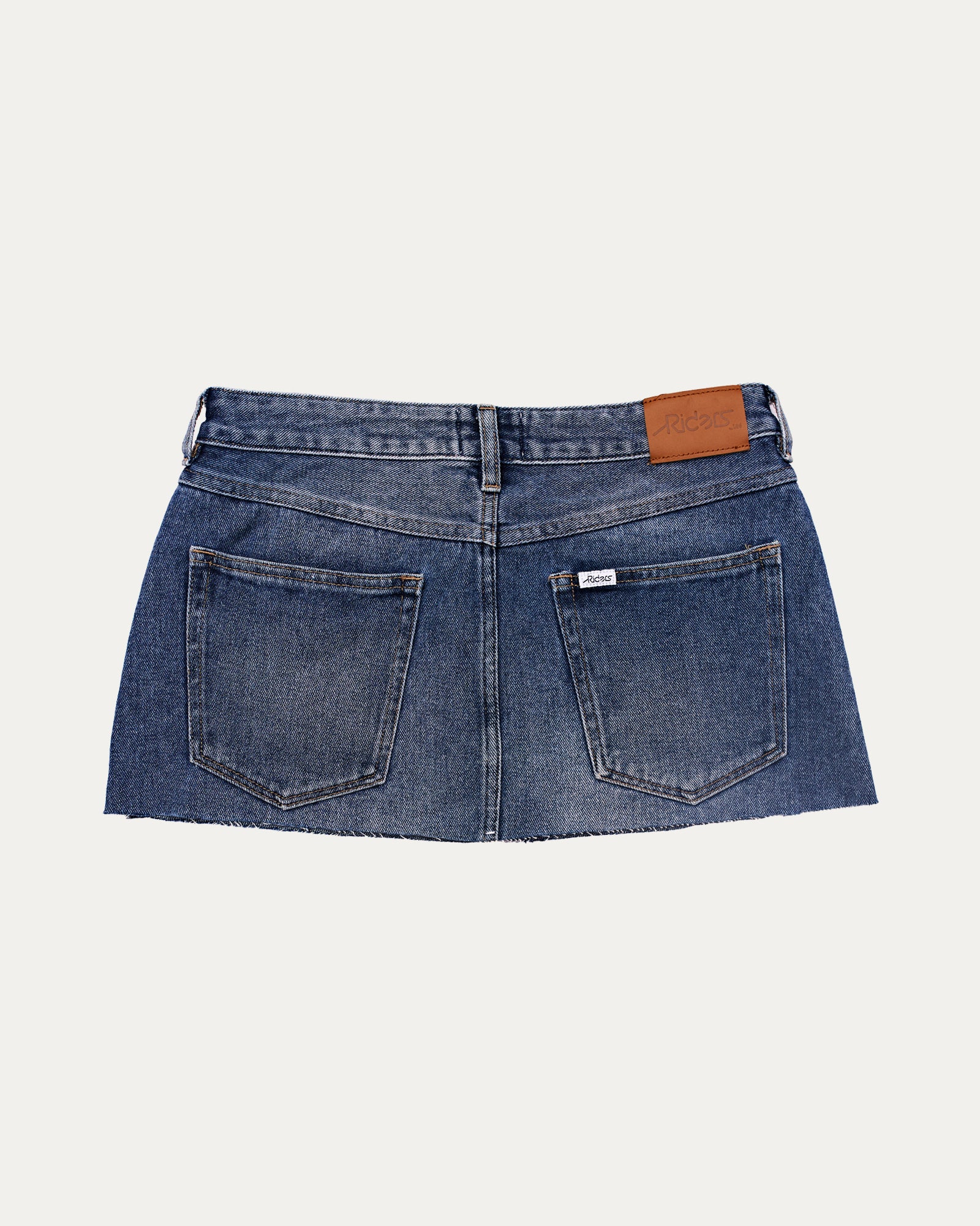 Reworked Denim Sequin Skirt - Citrine (sz 10 AU)