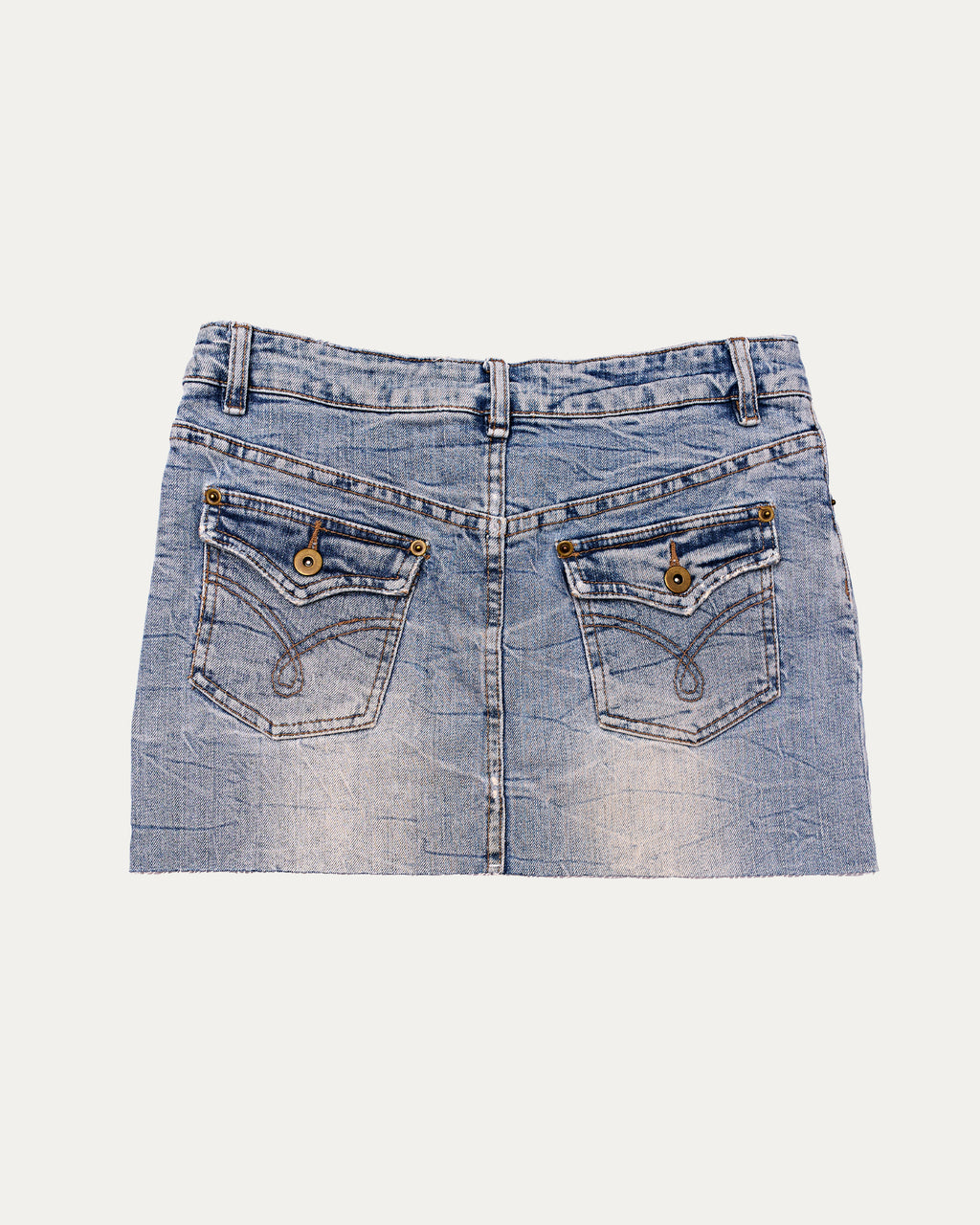 Reworked Denim Sequin Skirt - Layla (sz 6 AU)