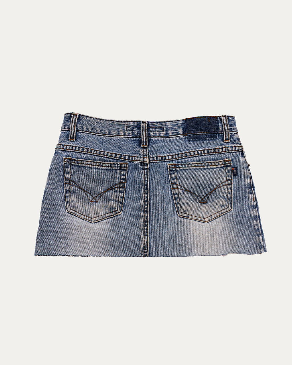 Reworked Denim Sequin Skirt - Aquarelle (sz 4 AU)