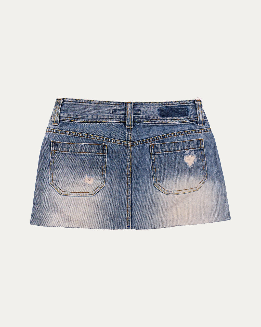 Reworked Denim Sequin Skirt - Stariana (sz 6 AU)