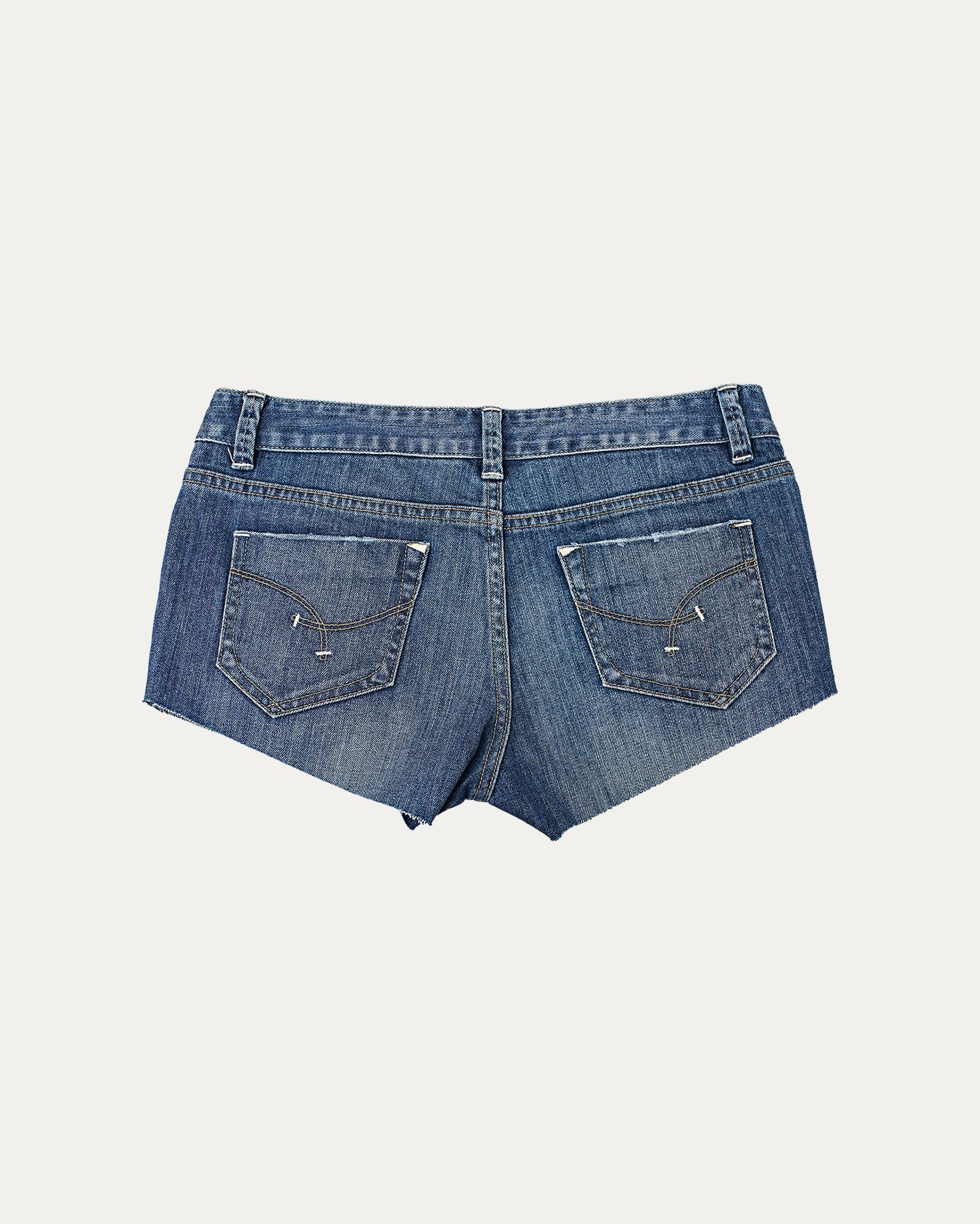Reworked Denim Sequin Short - Selene (sz 10 AU)