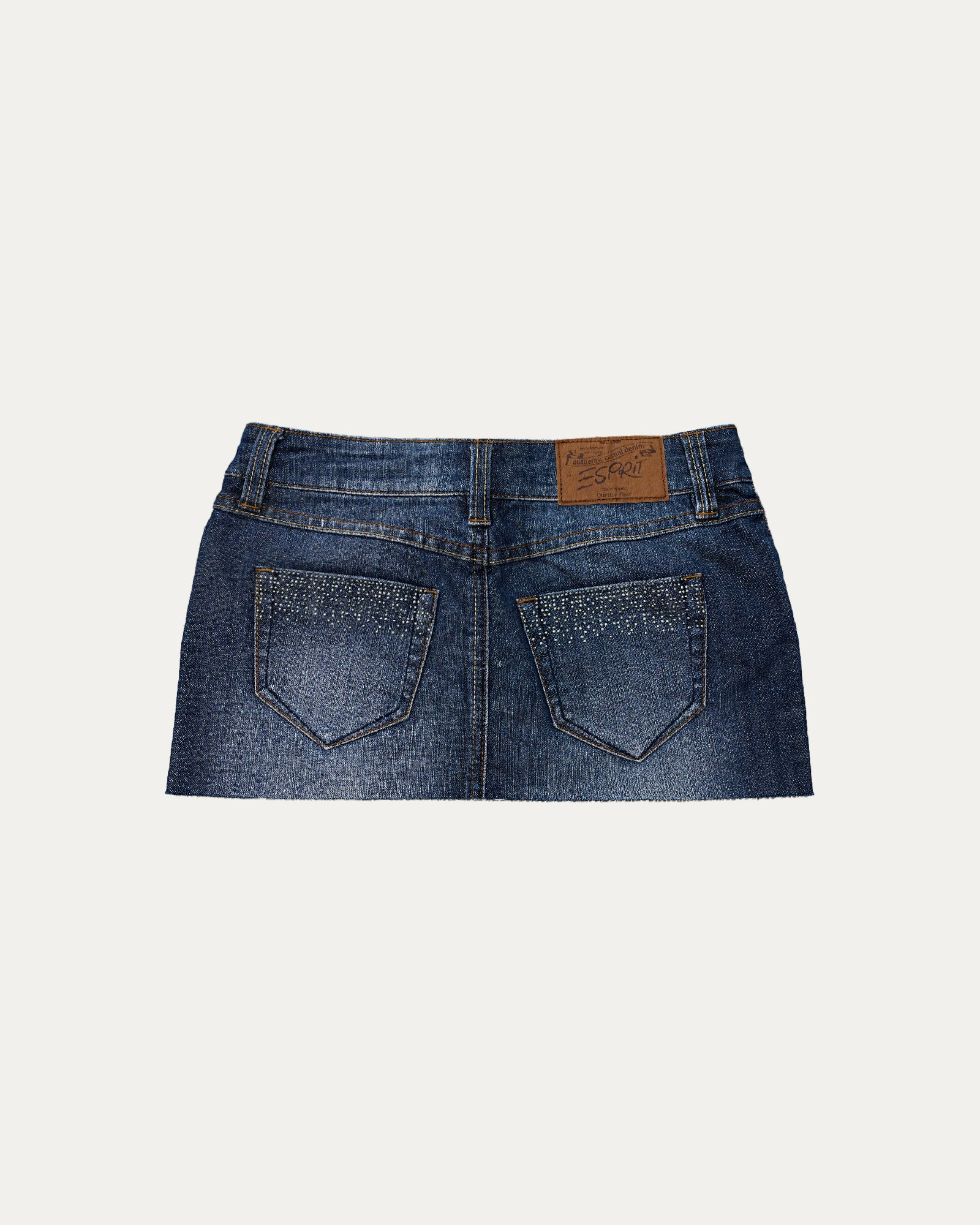 Reworked Denim Sequin Skirt - Mila (sz 8 AU)