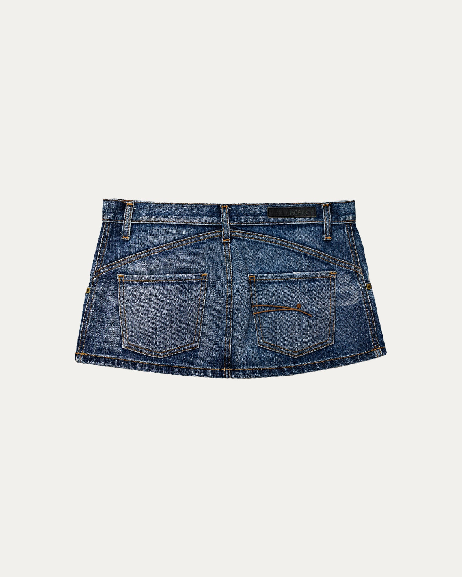 Reworked Denim Sequin Skirt - Emily (sz 9 AU)