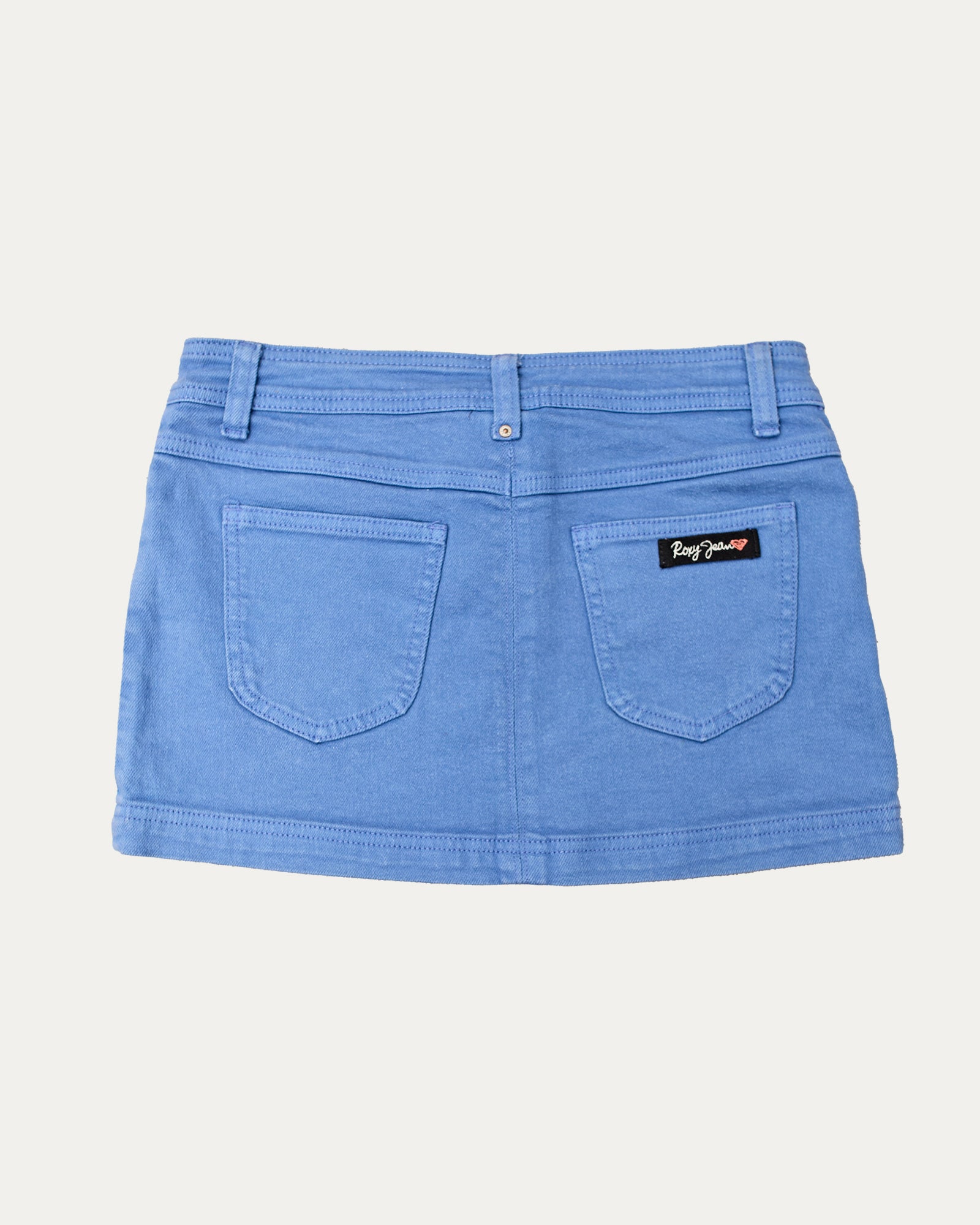 Reworked Denim Sequin Skirt - Aveline (sz 8)