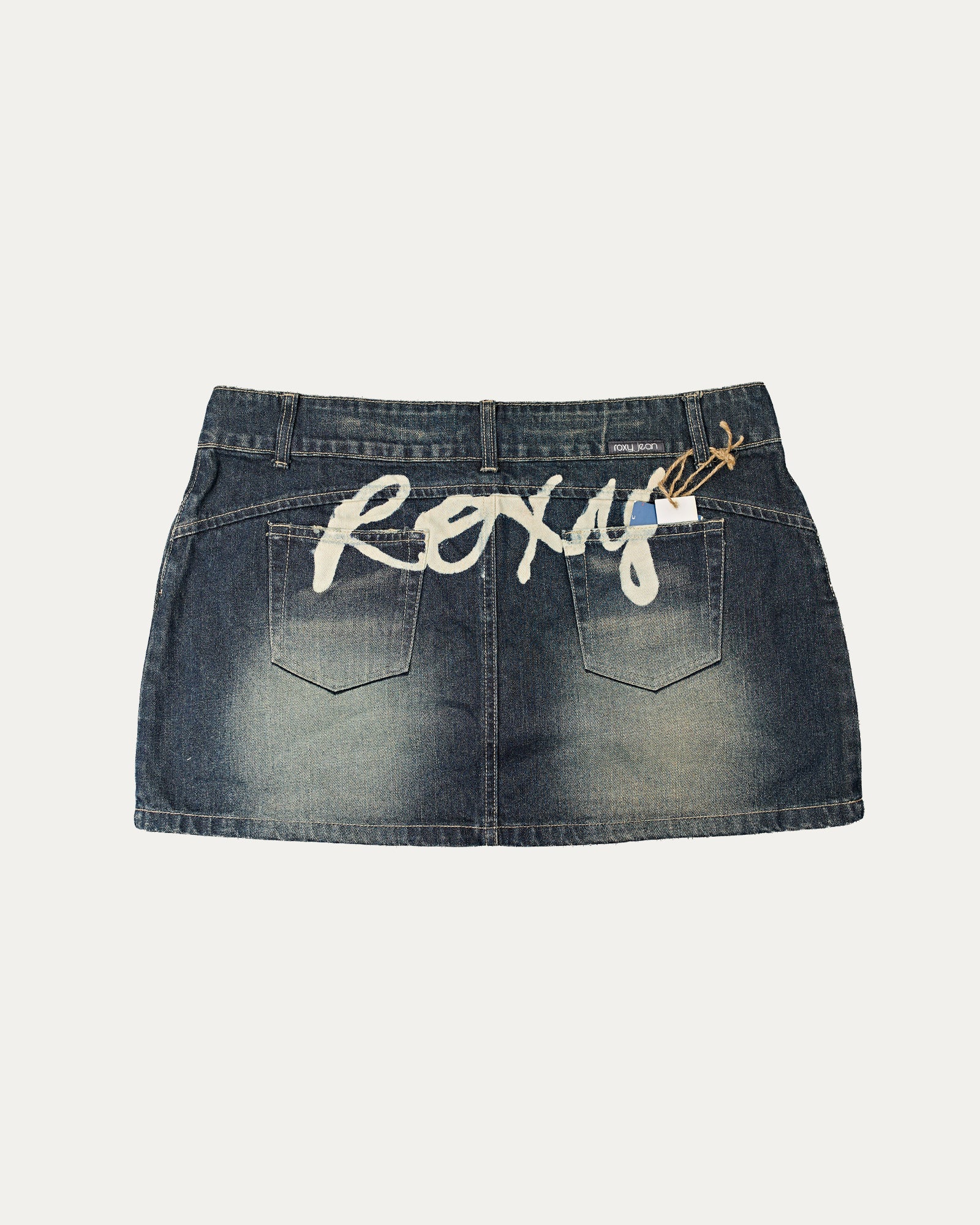 Reworked Denim Sequin Skirt - Nimira (sz 14 AU)