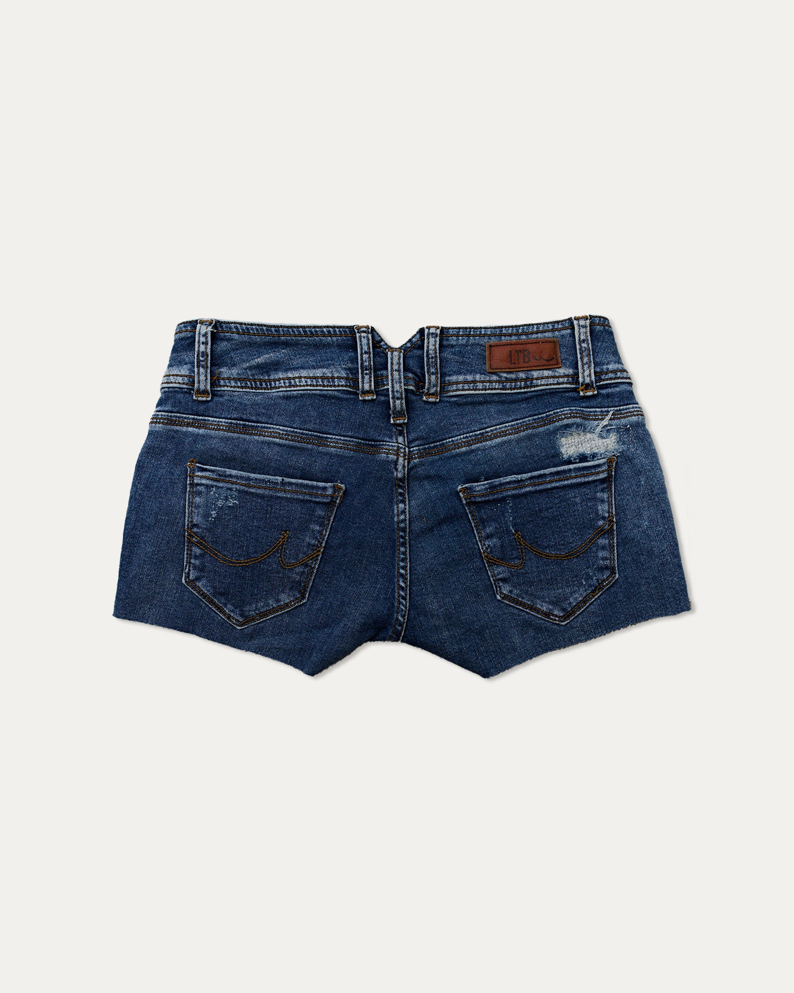 Reworked Denim Sequin Shorts - Lara (sz 8 AU)