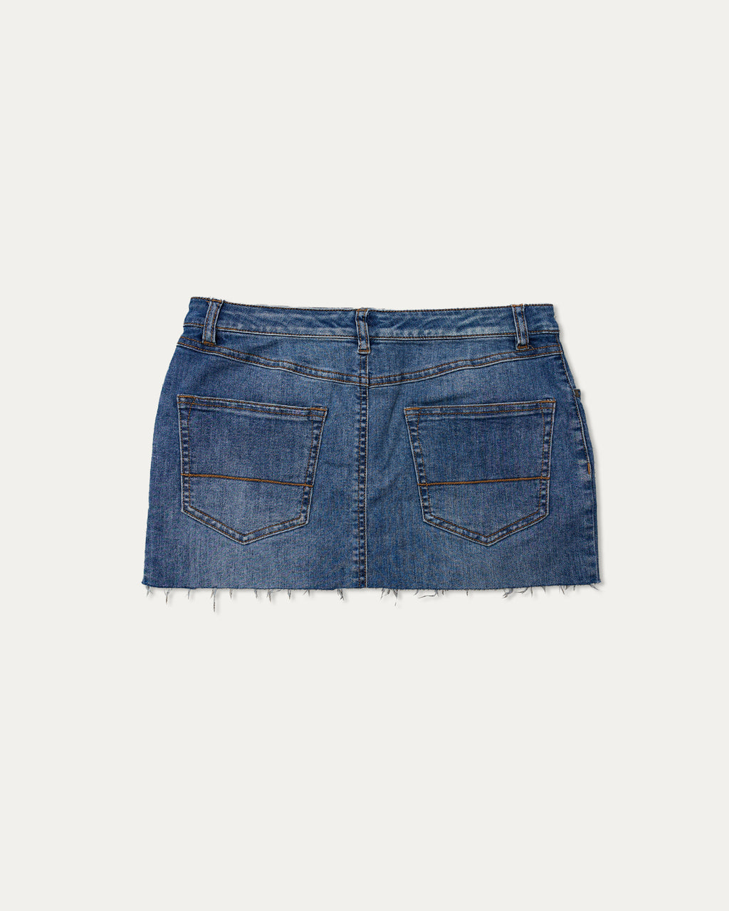 Reworked Denim Sequin Skirt - Bloom (sz 8 AU)