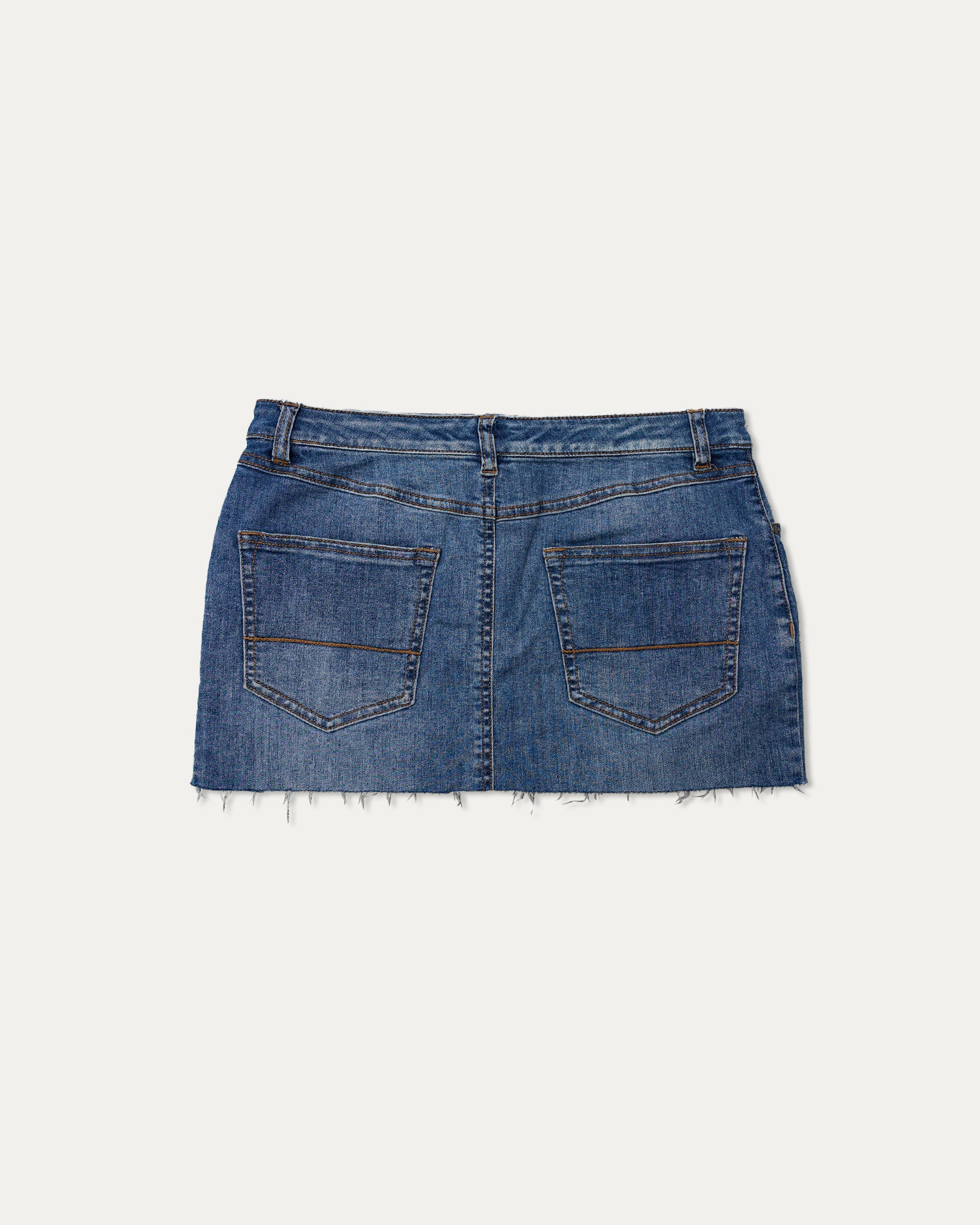 Reworked Denim Sequin Skirt - Bloom (sz 8 AU)