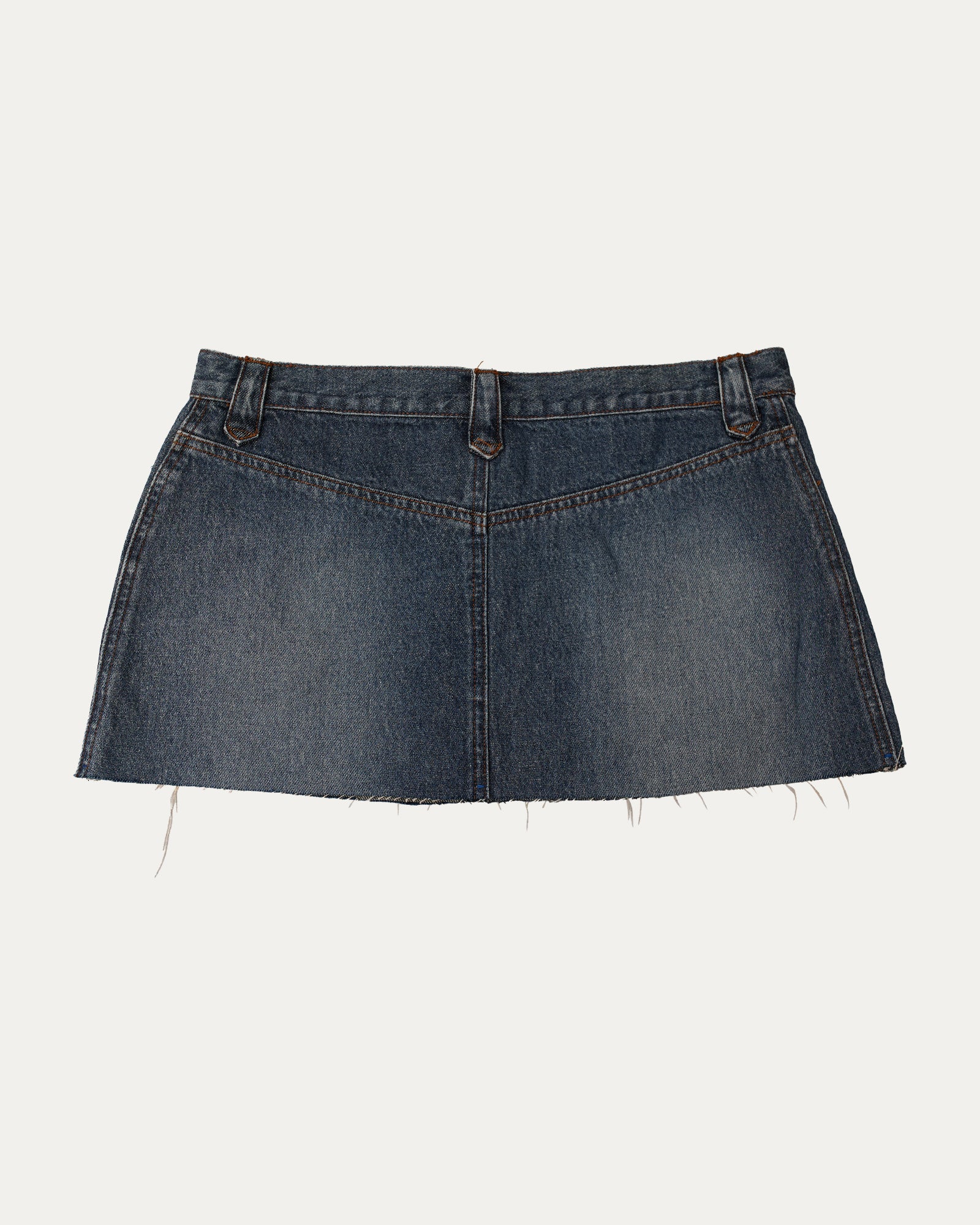 Reworked Denim Sequin Skirt - Kairos (sz 12 AU)