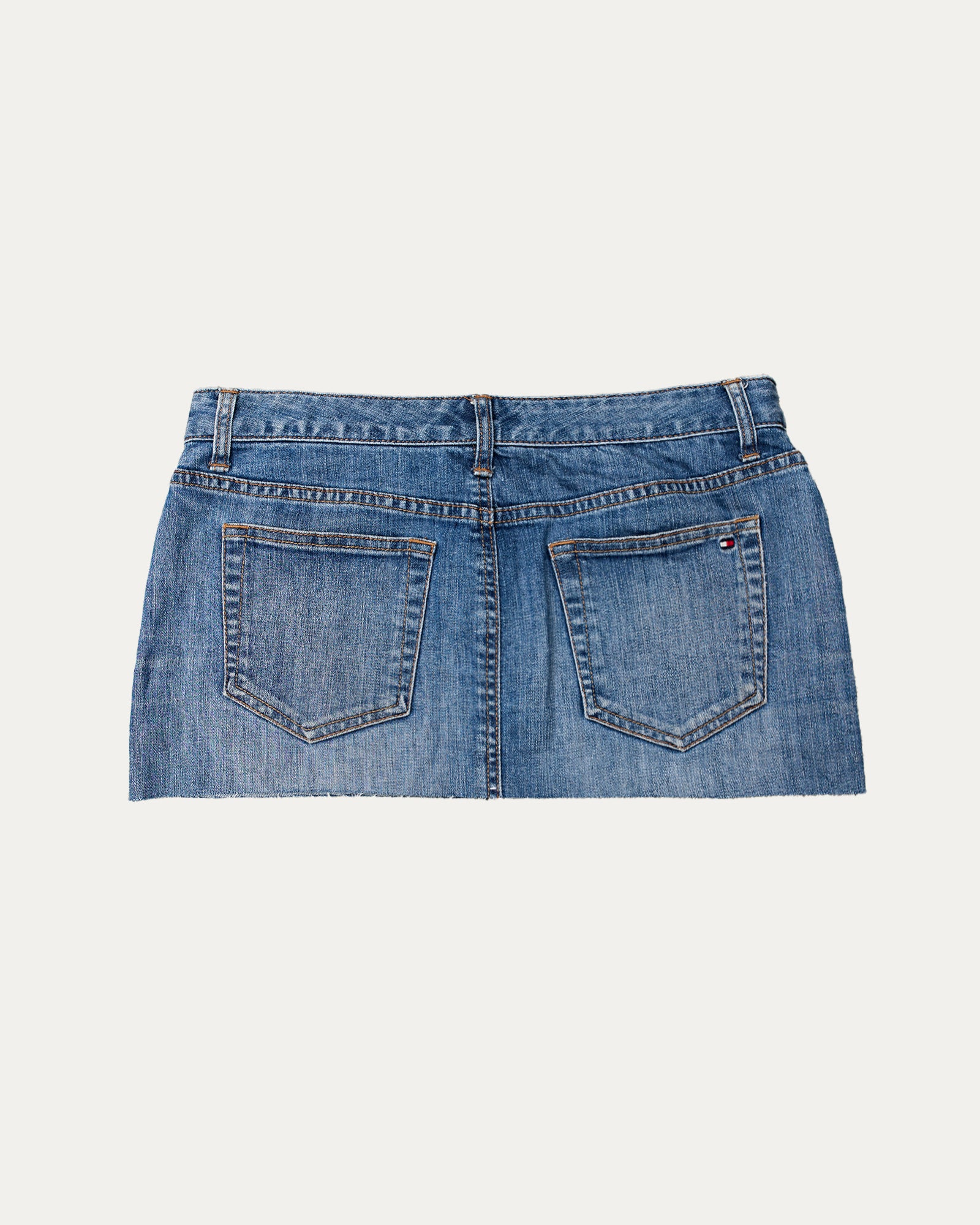 Reworked Denim Sequin Skirt - Maelis (sz 10 AU)