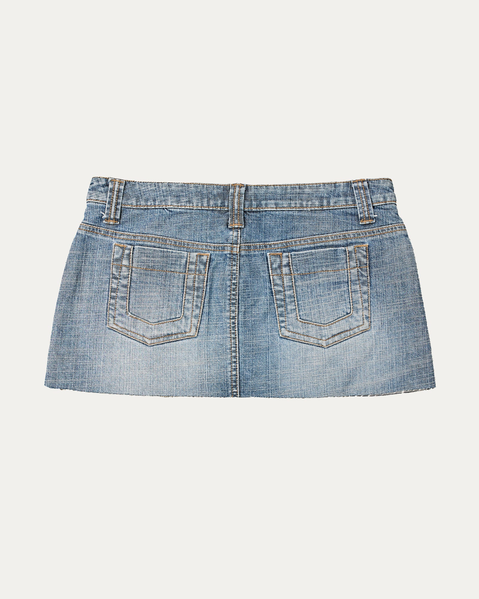 Reworked Denim Sequin Skirt - Lavinia (sz 10 AU)