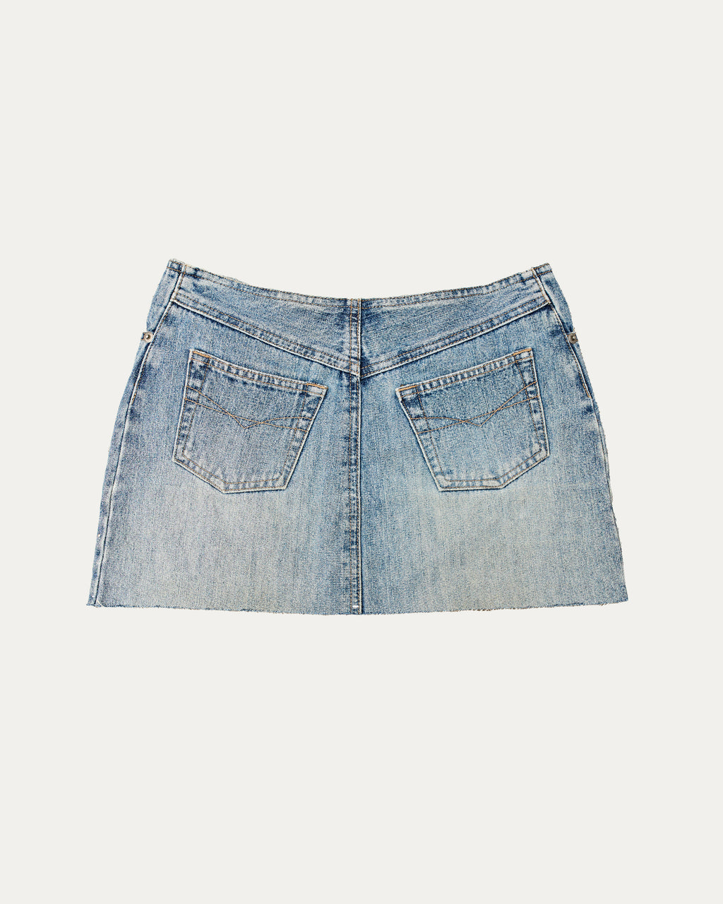 Reworked Denim Sequin Skirt - Odessa (sz 6)