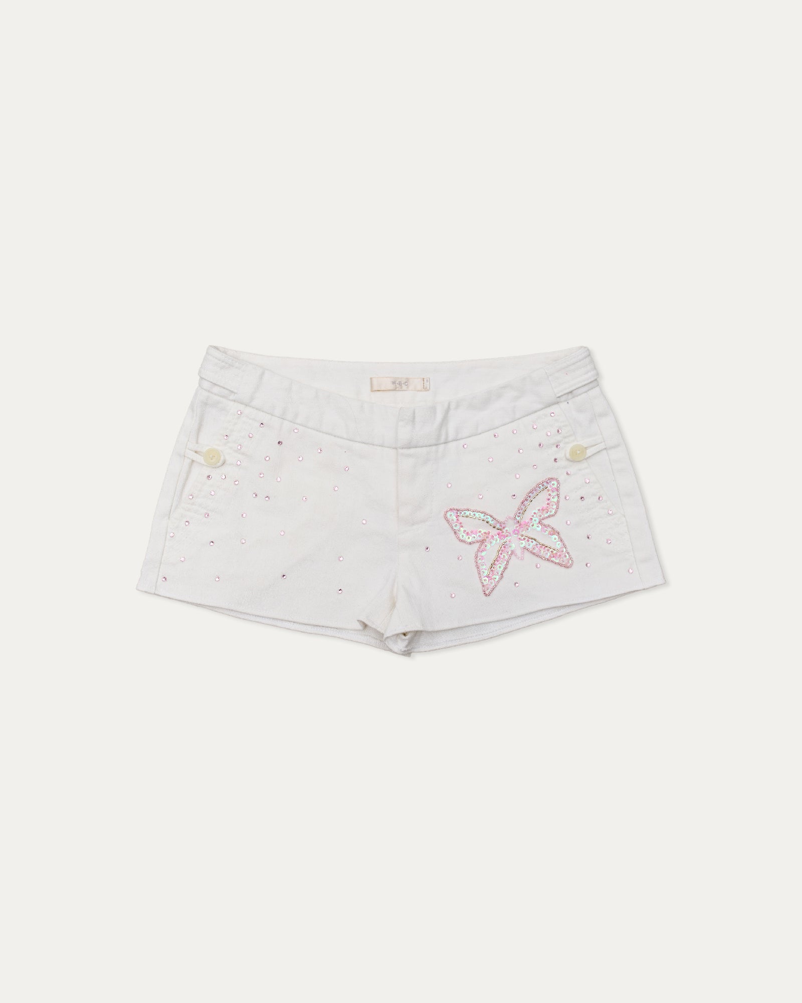 Reworked Denim Sequin Short - Cali (sz 6 AU)