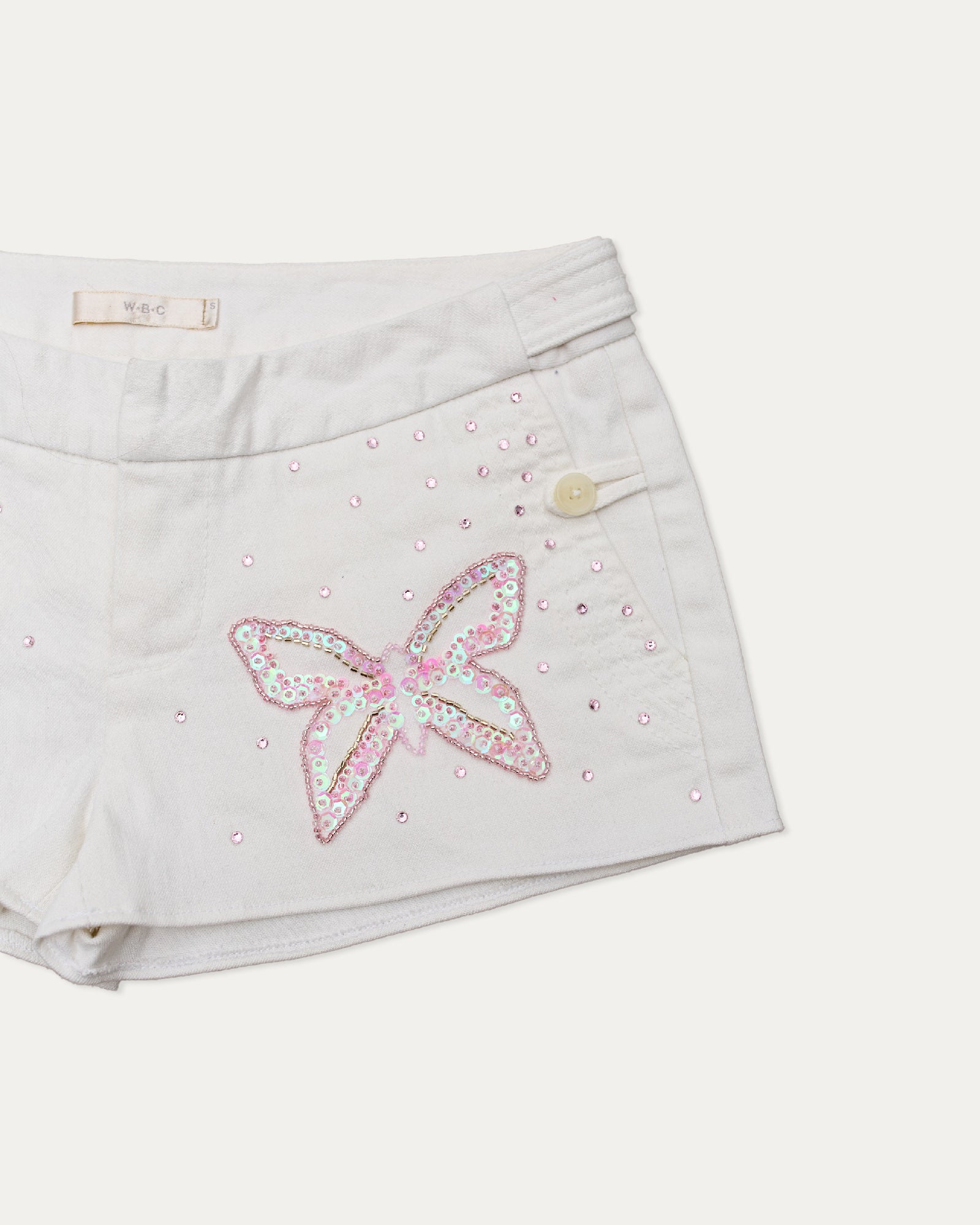 Reworked Denim Sequin Short - Cali (sz 6 AU)